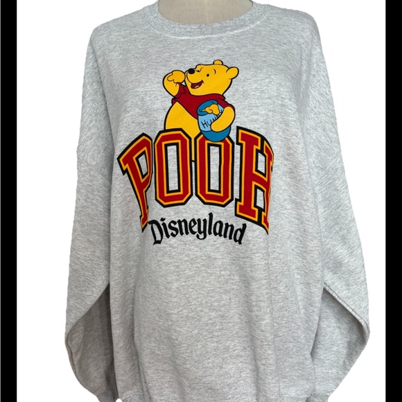 Disney Sweaters - Disneyland Disney, Winnie The Pooh Pullover Grey Sweatshirt X-LARGE New 2026